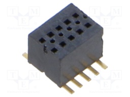 Connector: PCB to PCB; female; PIN: 10; 0.8mm; CLE; gold-plated; SMT