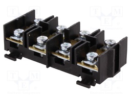 Terminal block; screw terminal; ways: 4; 16mm2; terminals: 8; 76A