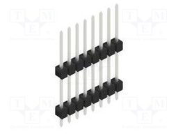 Connector: pin strips; pin header; male; PIN: 8; 2.54mm; THT; 1x8