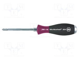 Screwdriver; Phillips; Size: PH2; for impact,assisted with a key