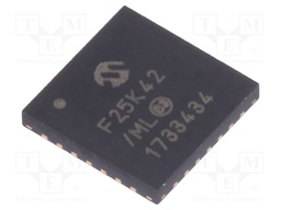 PIC microcontroller; Memory: 32kB; SRAM: 2048B; EEPROM: 256B; SMD