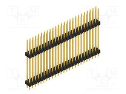 Connector: pin strips; pin header; male; PIN: 50; 2.54mm; THT; 2x25
