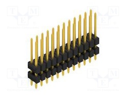 Connector: pin strips; pin header; male; PIN: 24; 2.54mm; THT; 2x12