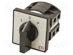 Switch: reversing cam switch; Stabl.pos: 3; 16A; L-0-P; Poles: 3