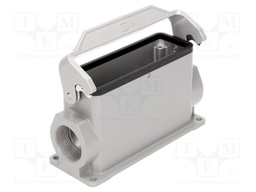 Enclosure: for Han connectors; Han HMC; size 24B; with latch