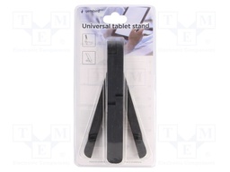 Tablet/smartphone stand; black
