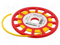 Markers for cables and wires; 1.3÷3mm; PVC; yellow; leaded