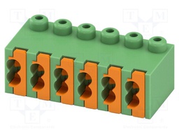 PCB connector, nominal cross section: 0.5 mm?, color: green,