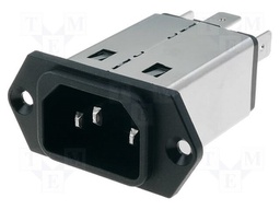Connector: AC supply; socket; male; 3A; 250VAC; IEC 60320; -25÷85°C