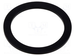 Gasket; NBR rubber; Thk: 1.5mm; Øint: 30.5mm; M32; black