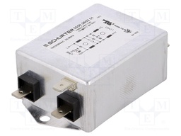 Filter: anti-interference; 250VAC; Cx: 470nF; Cy: 4.7nF; 0.8mH; 10A