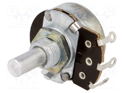 Potentiometer: shaft; single turn; 220Ω; 500mW; ±20%; soldered; 6mm