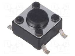 Microswitch TACT; SPST-NO; Pos: 2; 0.05A/12VDC; SMT; none; 1.6N