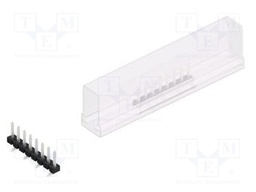 Connector: pin strips; pin header; male; PIN: 8; 2.54mm; SMT; 1x8