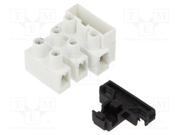 Terminal block; screw terminal; 2.5mm2; 450V; ways: 3; terminals: 6