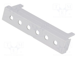 Terminals cover; grey; 10.16mm; Holes no: 6