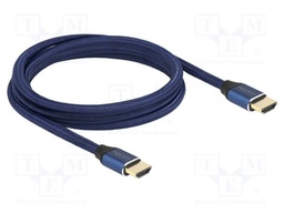 Cable; HDMI plug,both sides; textile; HDMI 2.1,Ultra High Speed