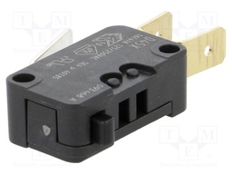 Microswitch SNAP ACTION; SPDT; 16A/250VAC; 4A/250VDC; ON-(ON)