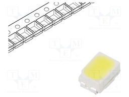 LED; SMD; 3020,PLCC2; white cold; 9÷15lm; 5700-7000K; 80; 120°; 30mA