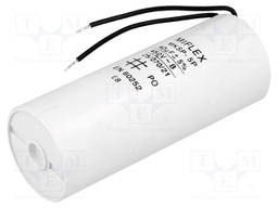Capacitor: motors, run; 40uF; 450V; Ø45x114mm; -25÷70°C; ±10%; V: 7