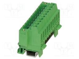 DIN rail connector, nominal cross section: 2.5 mm?, color: g