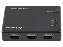 Switch; HDCP 2.2,HDMI 2.0; black; Number of ports: 4; 0.8m; ABS