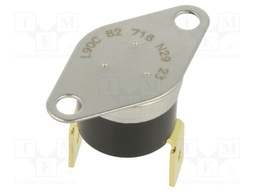 Sensor: thermostat; NO; Topen: 90°C; Tclos: 75°C; 10A; 240VAC; ±5°C