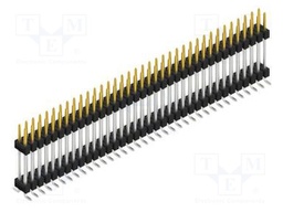 Connector: pin strips; pin header; male; PIN: 72; 2.54mm; SMT; 2x36