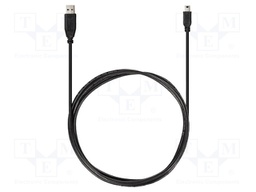 Test acces: USB cable; black; USB A,USB mini; 2000mm