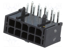 Socket; wire-board; male; MF30; 3mm; PIN: 10; THT; PCB snap; 5A; 10mΩ