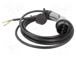 Cable: eMobility; 250V; 8kW; wires,Type 2; IP44; 7m; 32A; -40÷50°C
