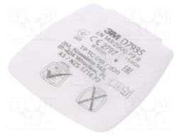 Dust filter; Protection class: P3 R; Series: D7000; 81mm