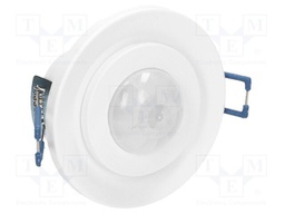 Motion sensor; ceiling; 230VAC; IP20; 6m; Range: 10s÷15min; 360°