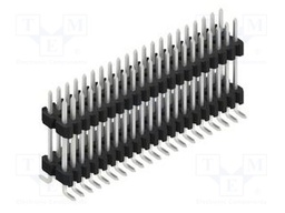 Connector: pin strips; pin header; male; PIN: 42; 1.27mm; SMT; 2x21