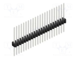 Connector: pin strips; pin header; male; PIN: 22; 1.27mm; THT; 1x22