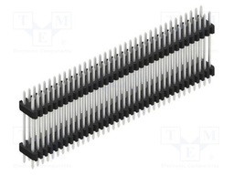 Connector: pin strips; pin header; male; PIN: 72; 1.27mm; THT; 2x36