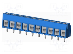 Connector: PCB terminal block; terminal; Plating: tinned; on PCBs