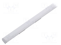 Profiles for LED modules; white; angular; natural; L: 1m; anodized