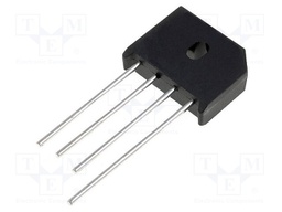 Single-phase bridge rectifier; Urmax: 200V; If: 4A; Ifsm: 120A; KBU