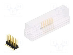 Connector: pin strips; pin header; male; PIN: 12; 2.54mm; SMT; 2x6