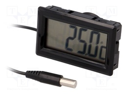 Panel; LCD; -50÷70°C; Probe l: 20mm; Probe dia: 5.5mm; 37x62x16mm