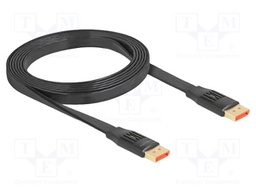 Cable; DisplayPort plug,both sides; DisplayPort 1.4; 2m; black