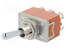 Switch: toggle; Pos: 3; DP3T; ON-OFF-ON; 15A/250VAC; 15A/30VDC