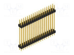Connector: pin strips; pin header; male; PIN: 36; 2.54mm; THT; 2x18