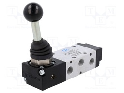 Mechanical valve; 5/2 bistable; G 1/8"; Pressure: -0.9÷10bar