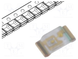 LED; SMD; 0402; blue; 8÷20mcd; 1x0.5x0.2mm; 145°; 2.9÷3.1V; 5mA