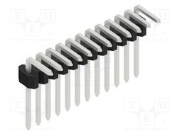 Connector: pin strips; pin header; male; PIN: 12; 1.27mm; THT; 1x12