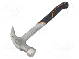 Hammer; 810g; for nails; Handle mat: steel; Size: 30mm; Tip: round