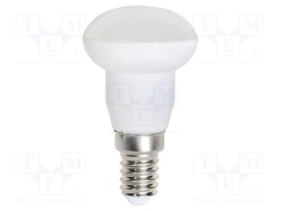 LED lamp; neutral white; E14; 220÷240VAC; 210lm; P: 3W; 120°; 4000K