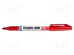 Marker: permanent marker; red; 2mm; Dura-Ink 15; Tip: round